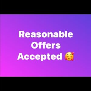 Reasonable Offers Accepted Sign